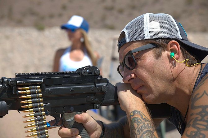 4 Gun Desert Shooting Adventure with Lunch - From the Las Vegas Strip to the Boulder City desert