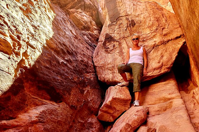 Award Winning Red Rock Canyon Tours - Blue Diamond is a brief, human-scale stop