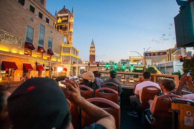 Big Bus Las Vegas: Sightseeing Night Tour by Open-Top Bus - Dress for the open deck, not the daytime forecast