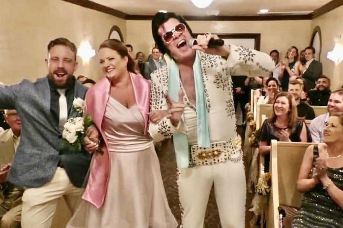 Elvis Themed Wedding or Vow Renewal at Graceland Wedding Chapel - From your hotel to the chapel by limousine