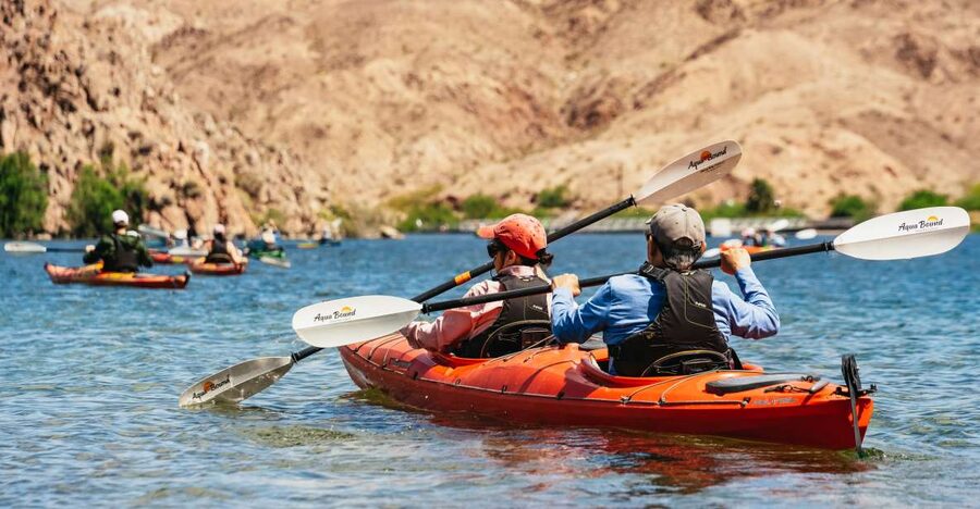From Las Vegas: Black Canyon Half-Day Kayak Tour - The historic overlook and river gauge station