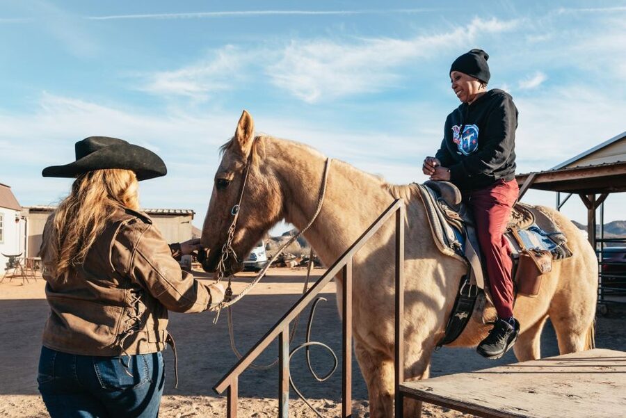 From Las Vegas: Desert Sunset Horseback Ride with BBQ Dinner - Hotel Pickup and the Drive Out