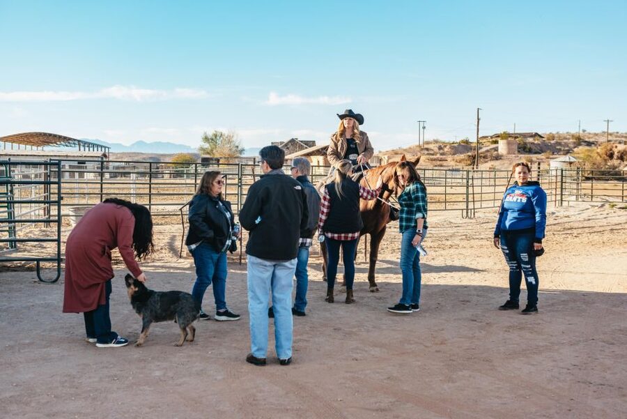 From Las Vegas: Desert Sunset Horseback Ride with BBQ Dinner - The Ride as the Sun Goes Down