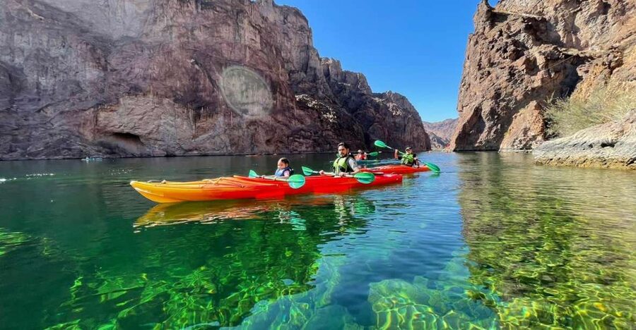 From Las Vegas: Emerald Cave Guided Kayak Tour with Shuttle - Learning to paddle before the canyon