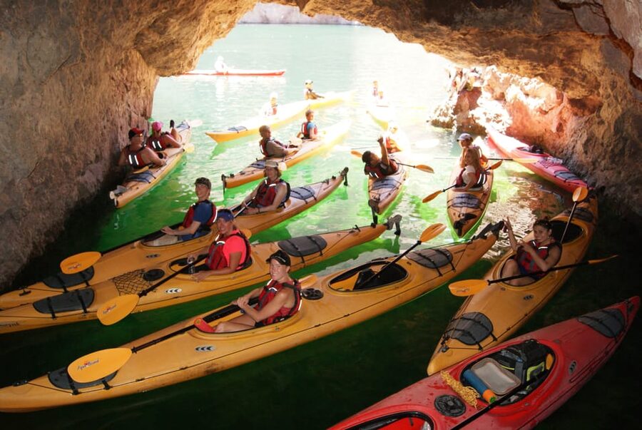 From Las Vegas: Emerald Cave Kayak Tour with Shuttle Pickup - Paddling beneath Black Canyon’s volcanic walls