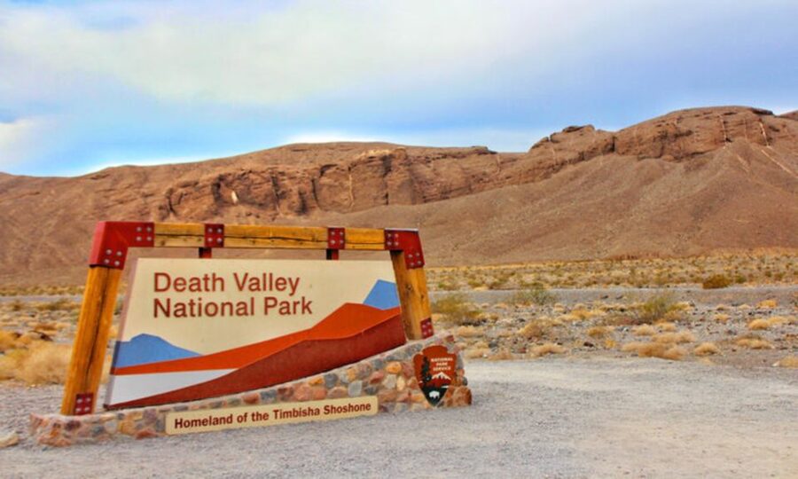 From Las Vegas: Full Day Death Valley Group Tour - Sand dunes before the salt flats