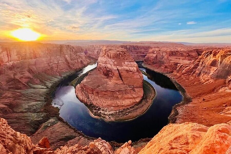Grand Canyon & Antelope Canyon 2-day Tour from Las Vegas - Day one: Grand Canyon rims and Horseshoe Bend