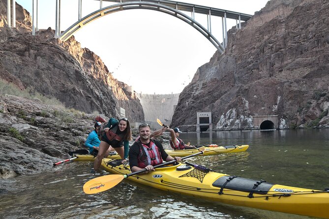 Hoover Dam & Hot Springs Kayak Tour with Lunch & Expert Guide - Hoover Dam from the river, not the overlook