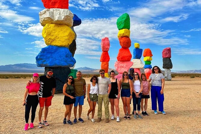 Hoover Dam Walk-On-Top Tour w/ Seven Magic Mountains & Vegas Sign - Leaving the Strip for the desert