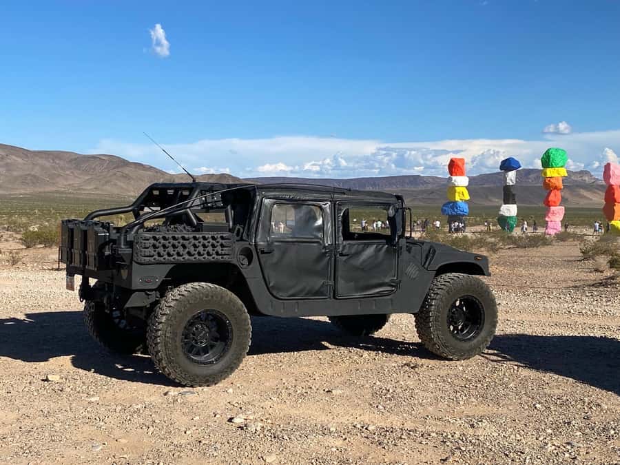 Las Vegas: 7 Magic Mountains and Pioneer Saloon Hummer Tour - The Hummer ride is part of the outing