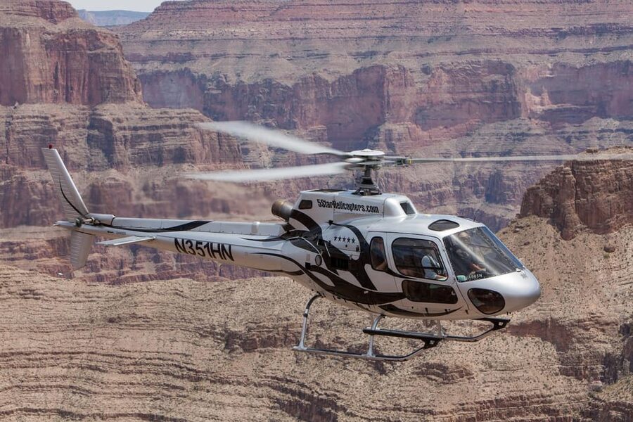 Las Vegas: Grand Canyon Heli Tour and Valley of Fire Landing - Las Vegas glowing on the way home