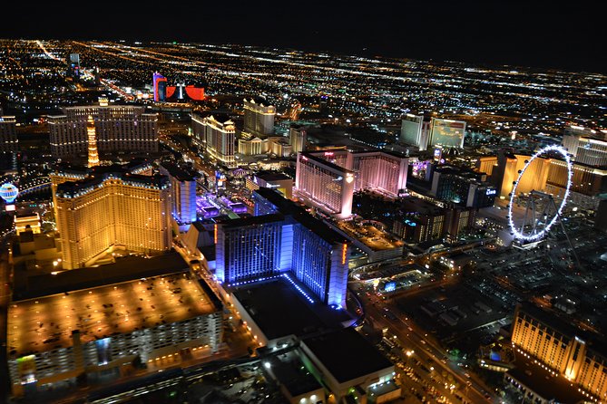 Las Vegas Helicopter Night Strip Flight Tour with Optional Dinner - Dinner at Pampas or Bonefish Grill