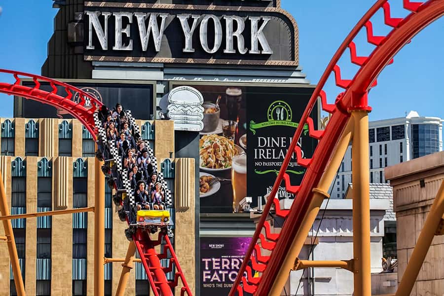 Las Vegas: New York-New York Hotel Big Apple Coaster Ride - Daytime views or a night run