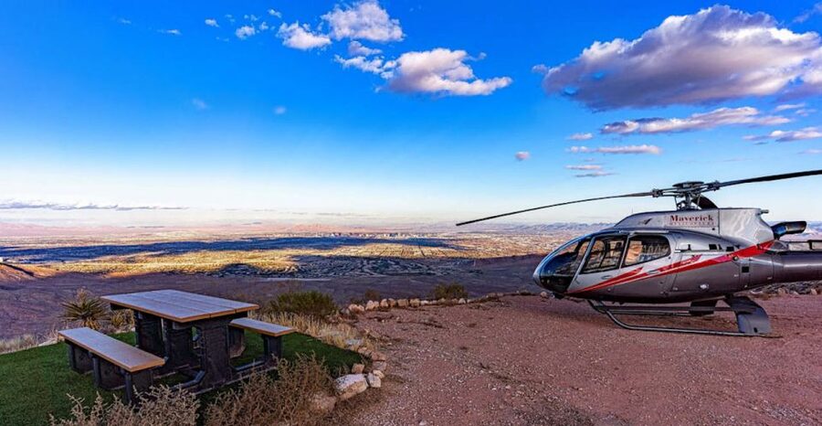 Las Vegas: Red Rock Canyon Helicopter Landing Tour - The sunset option and the return over Las Vegas