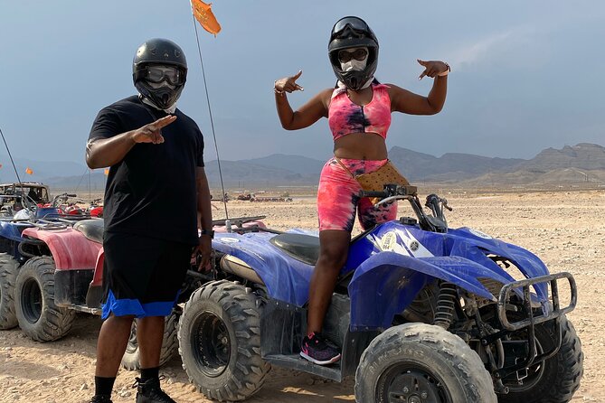 Las Vegas Sand Dune ATV Tour in Las Vegas - Getting comfortable before the ride