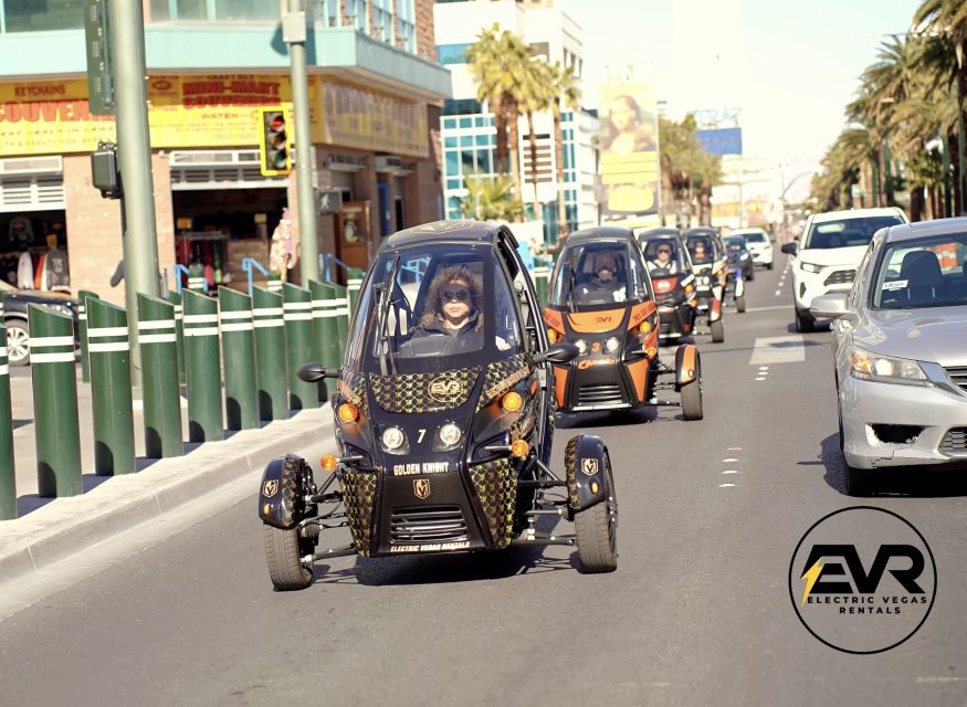 Las Vegas: Self-Drive Strip Tour in an Electric EVR car - The EVR: comfort, controls and photo stops