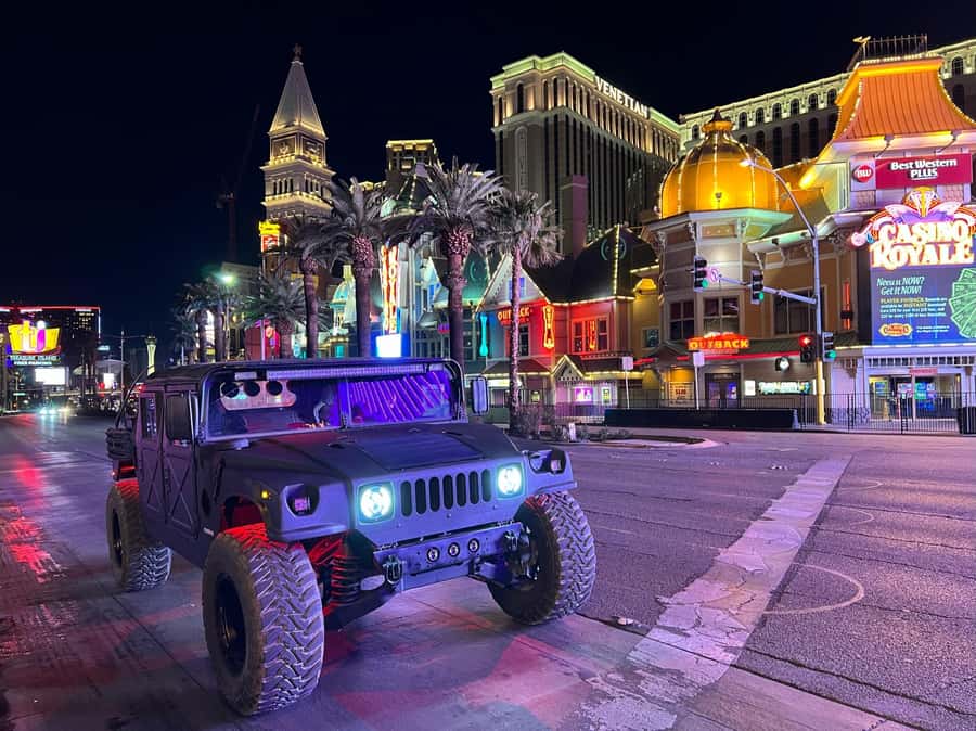 Las Vegas Strip Sightseeing Tour in a Military Hummer - A Hummer ride with a useful view of Vegas