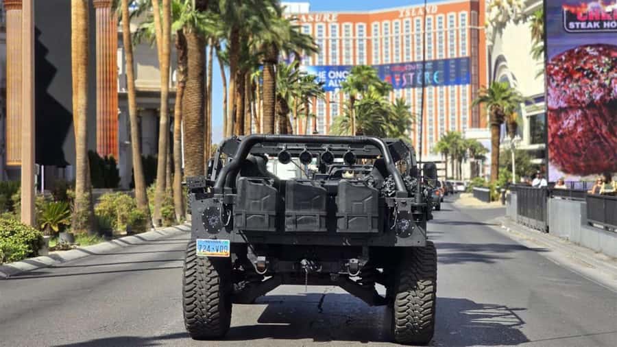 Las Vegas Strip Sightseeing Tour in a Military Hummer - A quick look at the Sphere