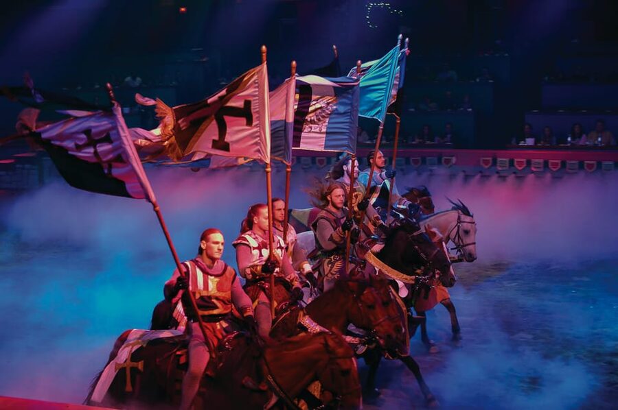 Las Vegas: Tournament of Kings Show at Excalibur - Knights, horses and King Arthur’s court