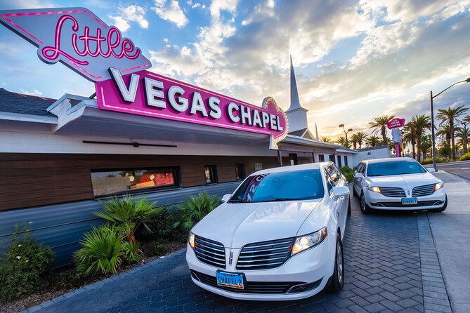Las Vegas Wedding at The Little Vegas Chapel including Limousine Transportation - The limousine ride is part of the occasion