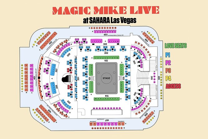 Magic Mike Live Las Vegas at SAHARA Las Vegas - A Las Vegas revue built around the whole room