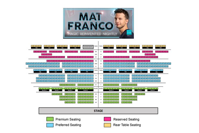 Mat Franco Magic Reinvented Nightly at the LINQ Hotel and Casino - A 90-minute show with magic, comedy, and personal stories