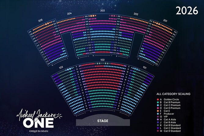 Michael Jackson ONE by Cirque du Soleil® at Mandalay Bay Resort and Casino - Choosing a Seat That Fits Your Budget