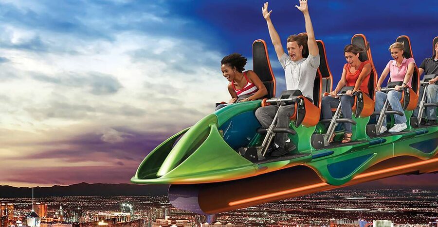 STRAT Tower Thrill Rides Admission - SkyPod views before the adrenaline