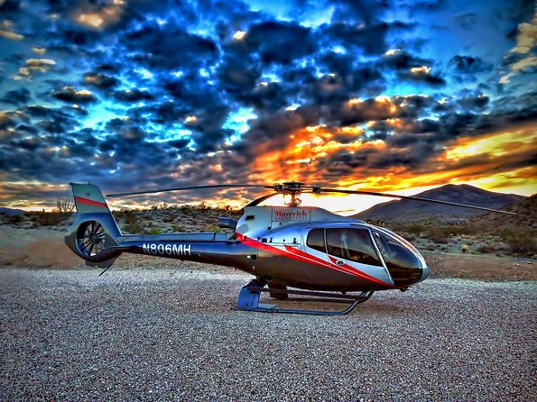 Sunset Grand Canyon Helicopter Tour from Las Vegas - Sunset and the Las Vegas Strip on the way home