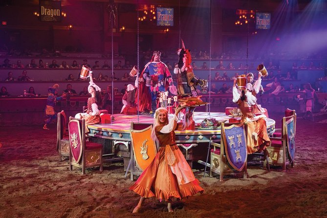 Tournament of Kings Dinner and Show at Excalibur Hotel and Casino - Getting seated and finding the arena