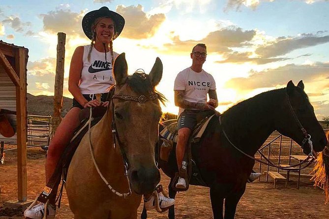 Wild West Sunset Horseback Ride with Dinner from Las Vegas - Meeting your horse and wrangler
